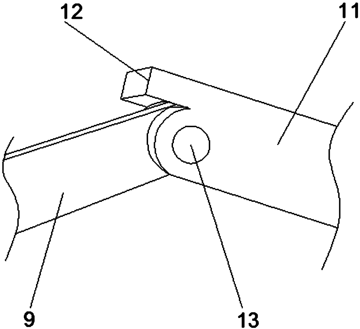 Household folding towel rack