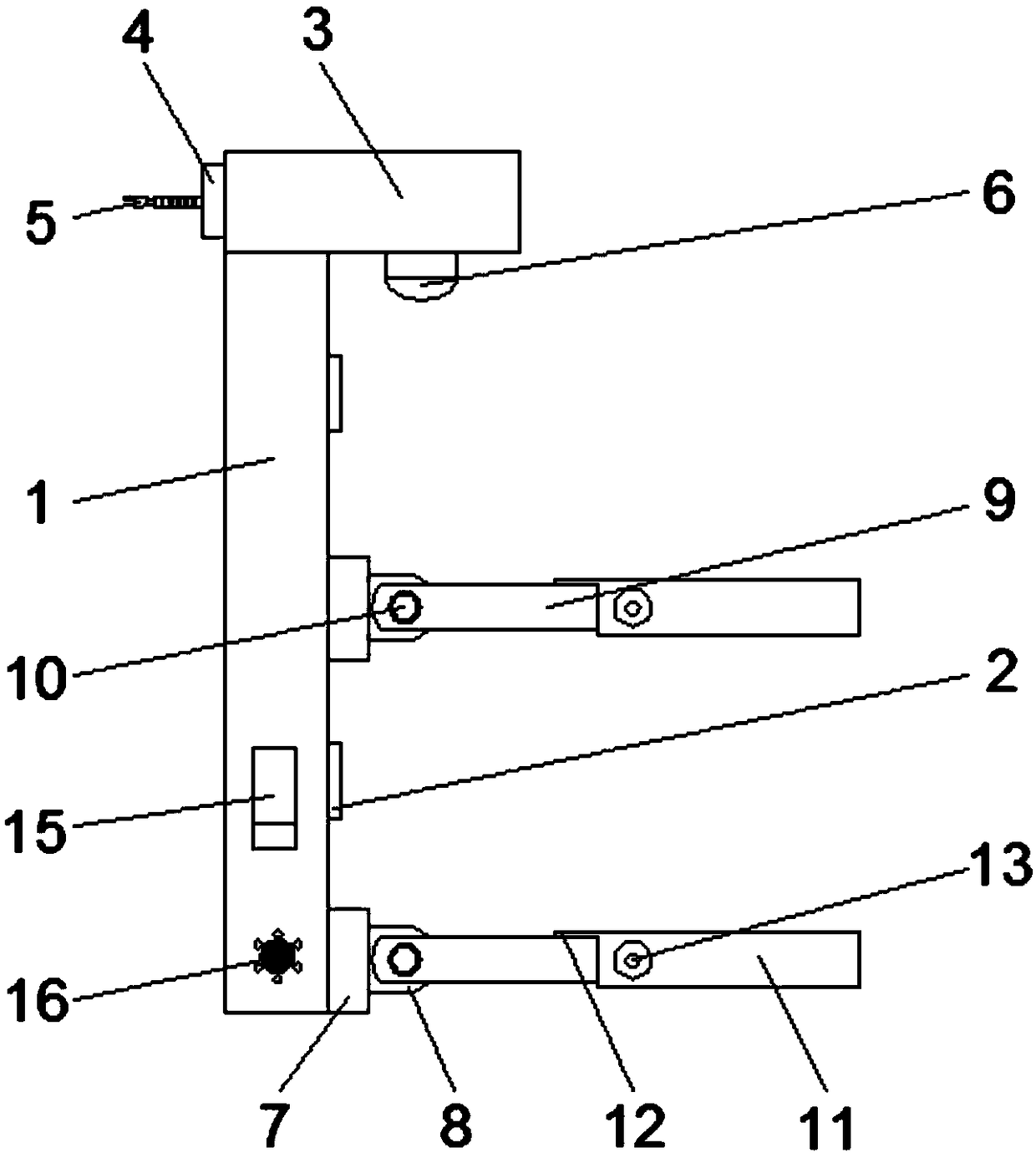 Household folding towel rack