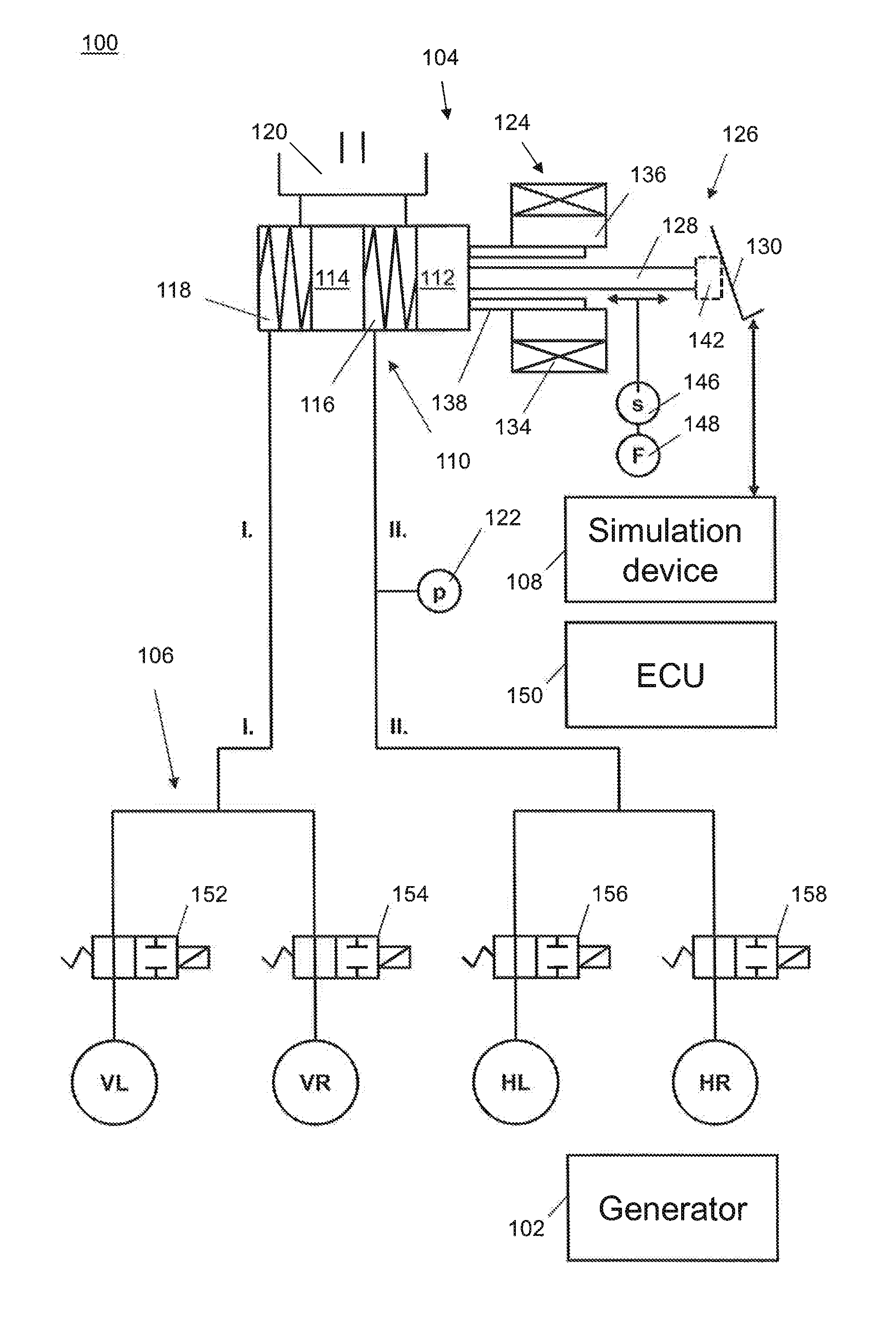 Electrohydraulic Motor Vehicle Brake System and Method for Operating the Same