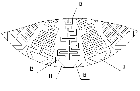 Labyrinth type minimum flow valve