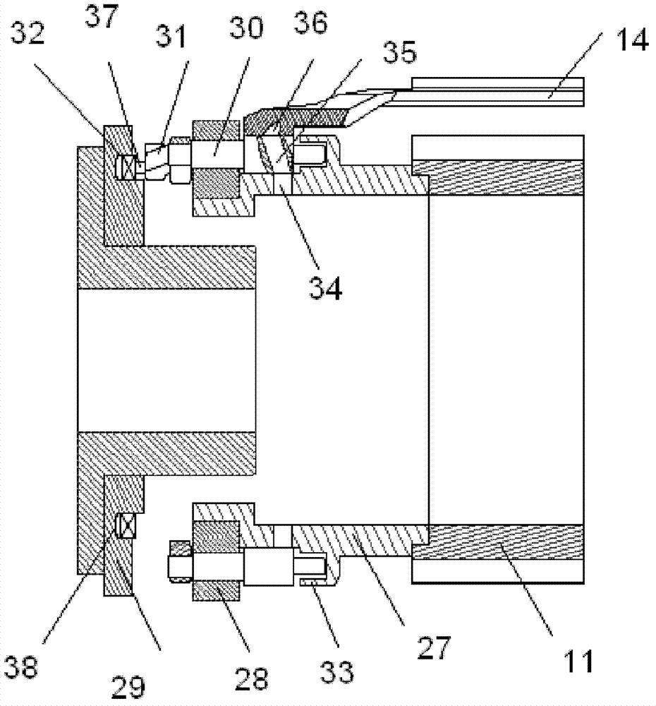 Device for receiving and transmitting bar shaped goods