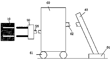 Dust collection device for urban public places