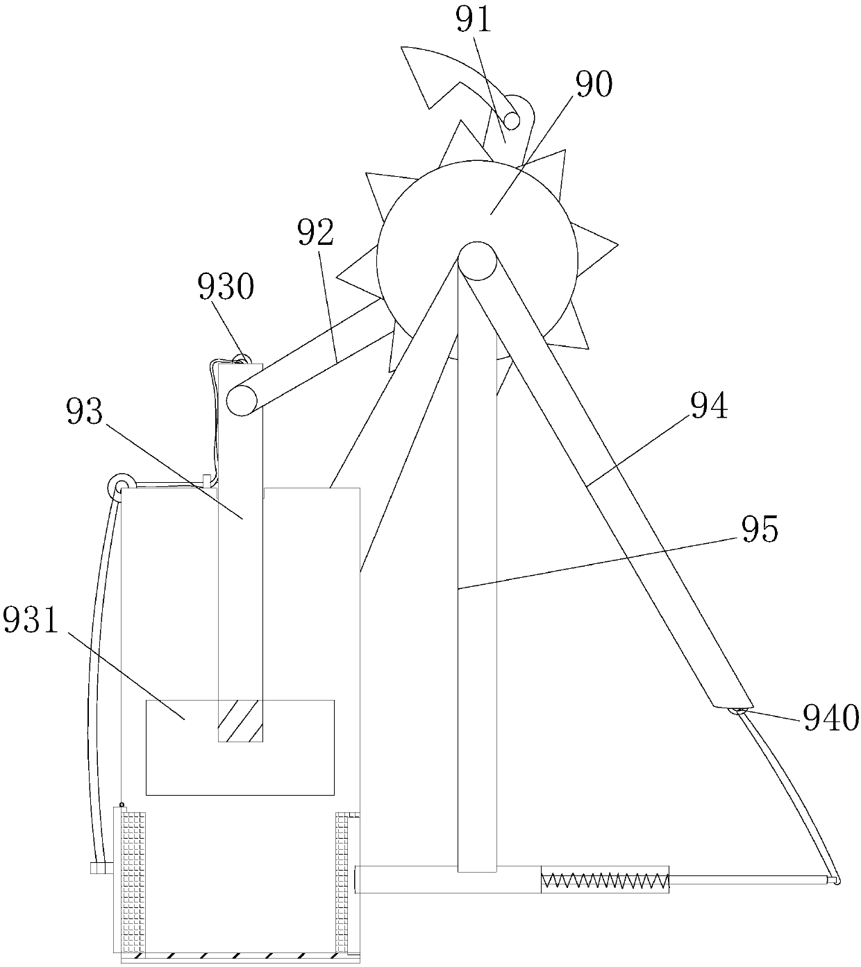 Full-closed environment-friendly garbage vertical briquetting machine