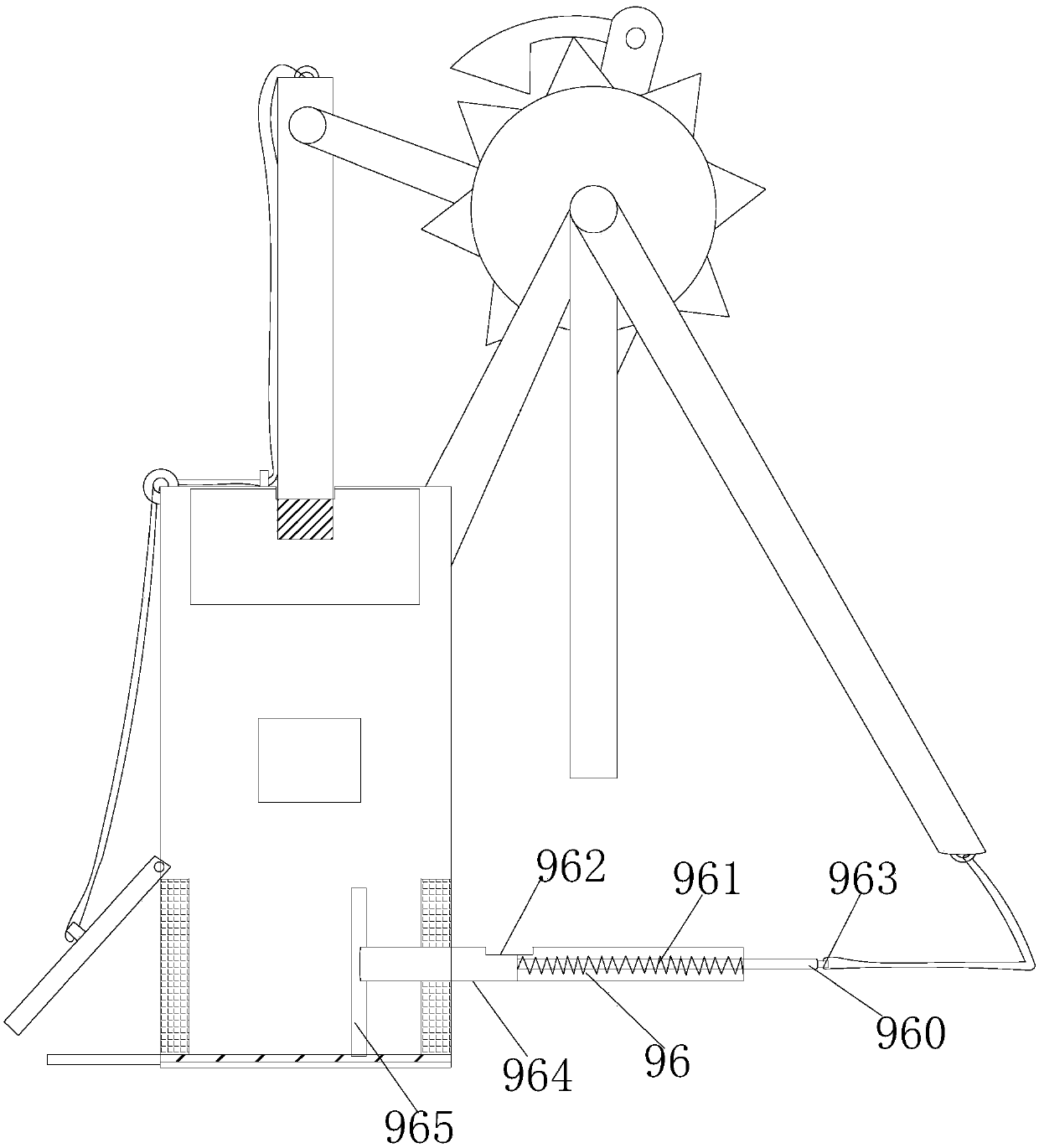 Full-closed environment-friendly garbage vertical briquetting machine