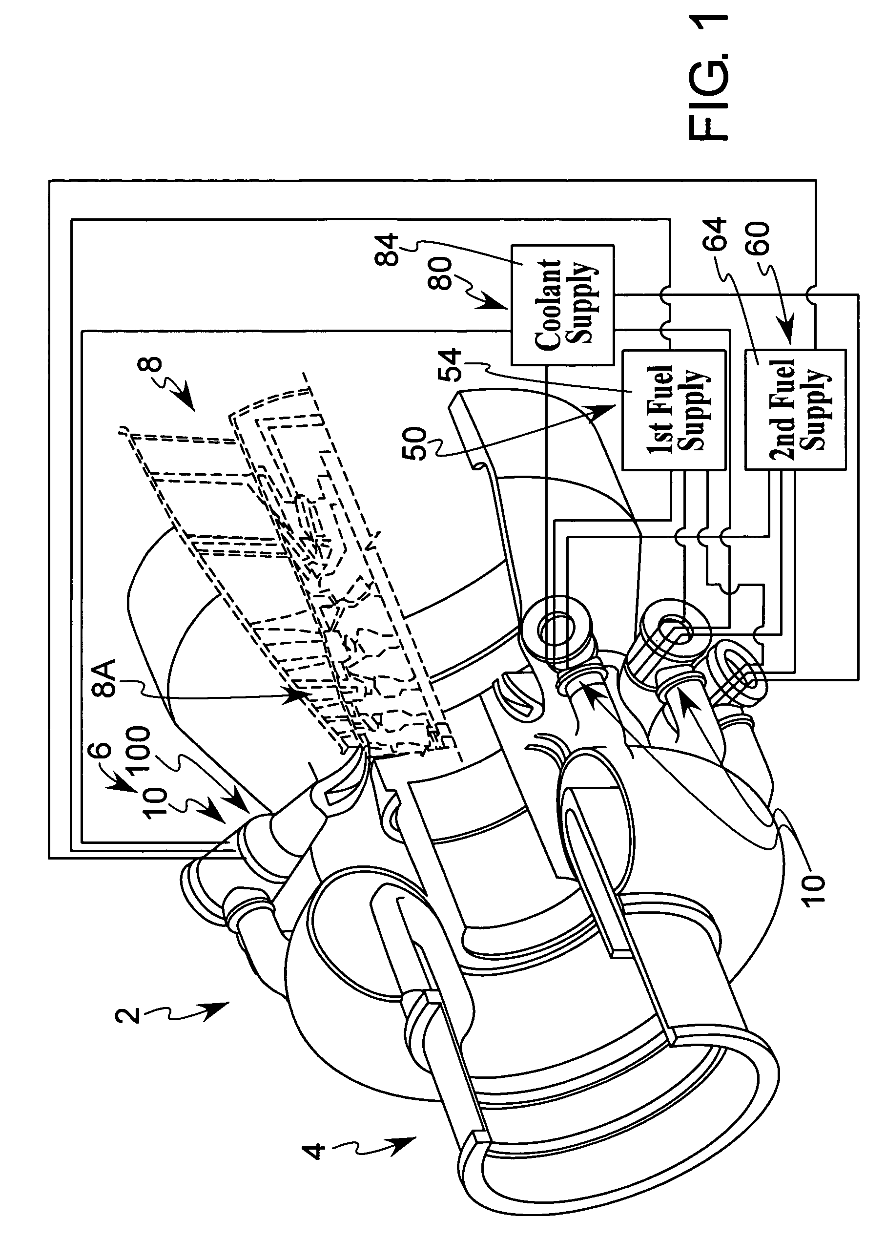 Axially staged combustion system for a gas turbine engine