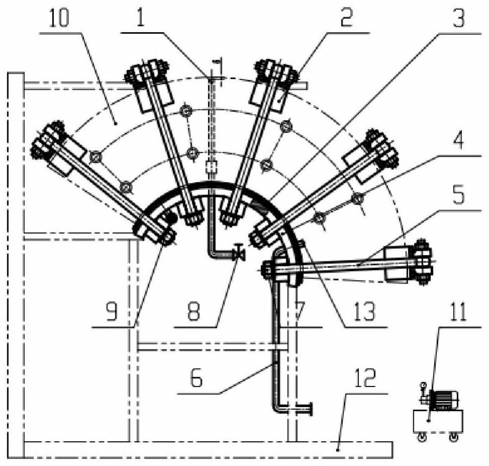 Hollow blade pressing device and method