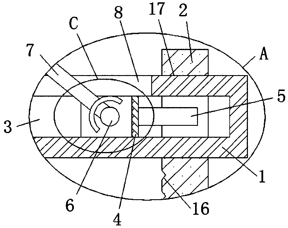 Graphite crucible clamping device and use method thereof