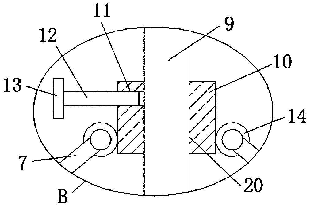 Graphite crucible clamping device and use method thereof