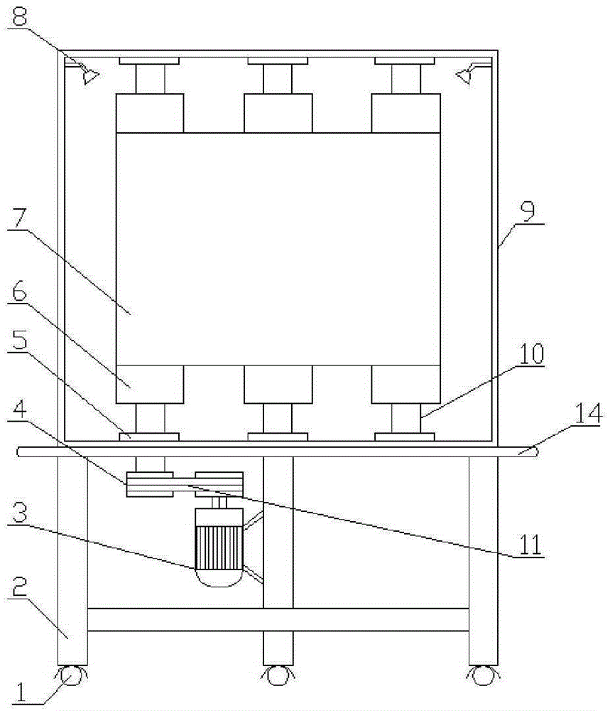 Vertical textile display device
