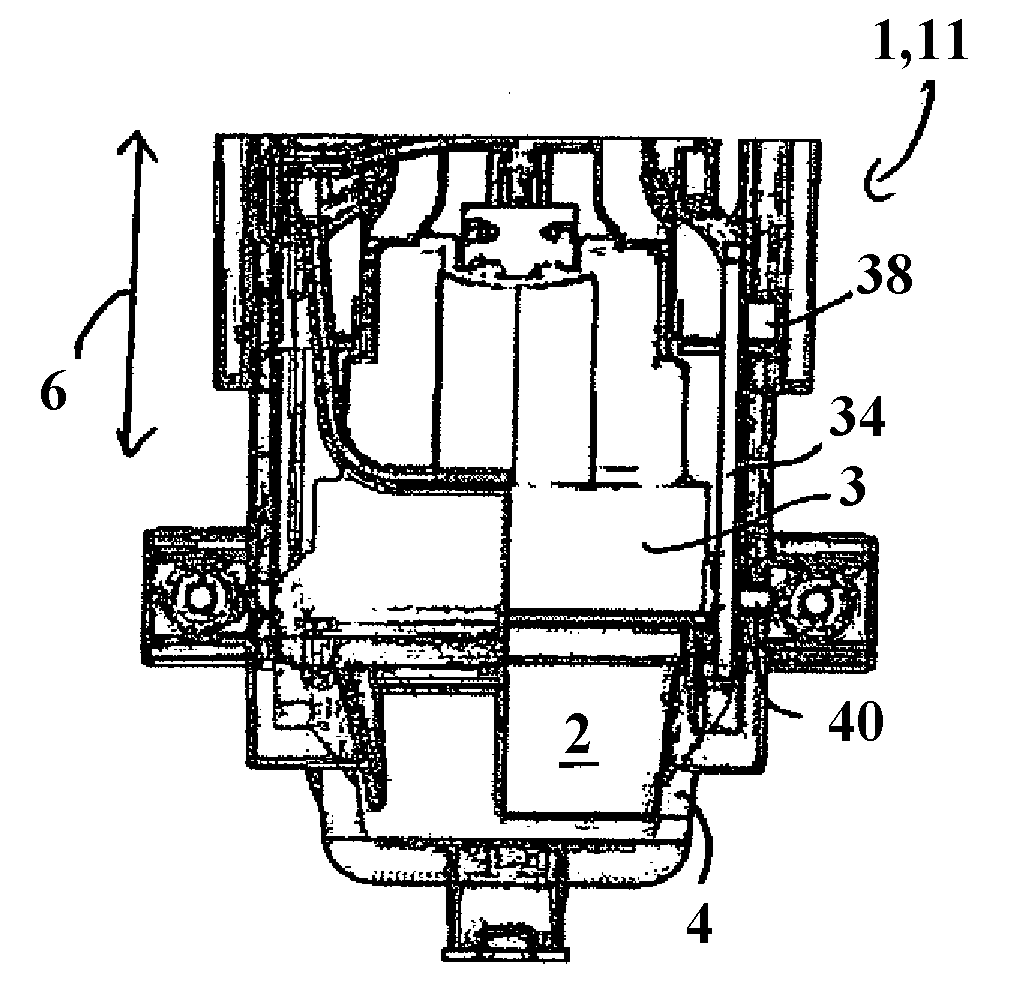 Brewing device for extracting a portion capsule, method for operating a brewing device and use of a brewing device