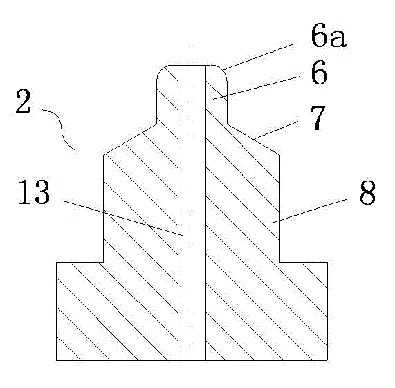 The cold forging production process of the pressure box gland of the tiller