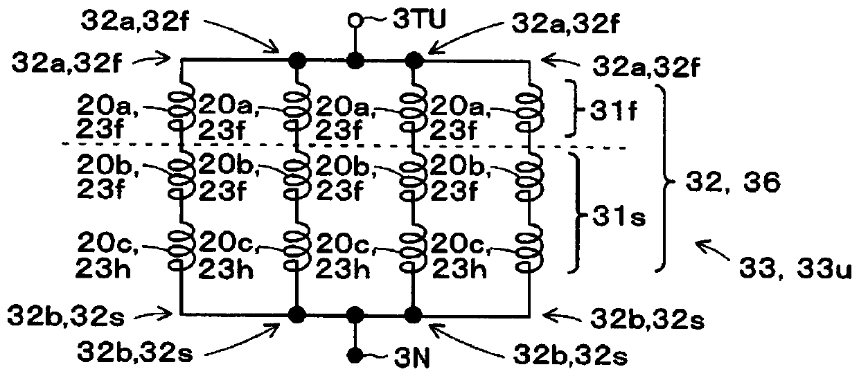 Three-phase synchronous machine and manufacturing method thereof