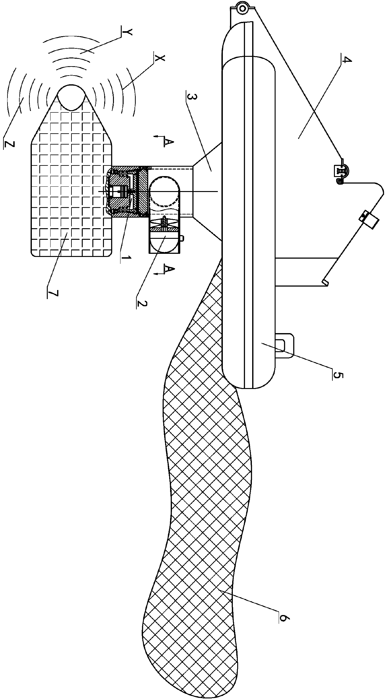 Control method of marine floating object salvage and detection device