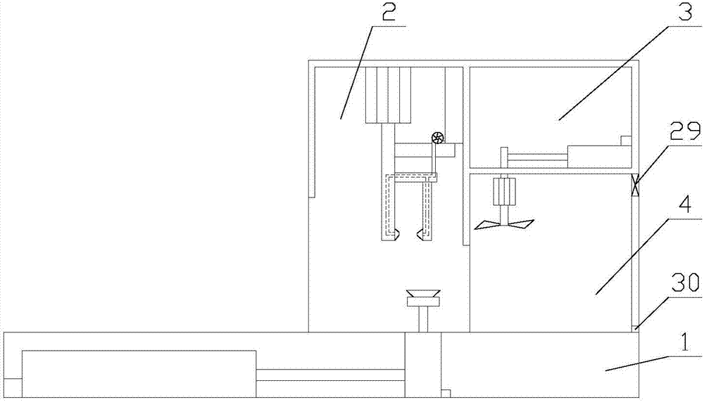 Internet of things based intelligent wash tank equipment capable of air-drying fermentation tank