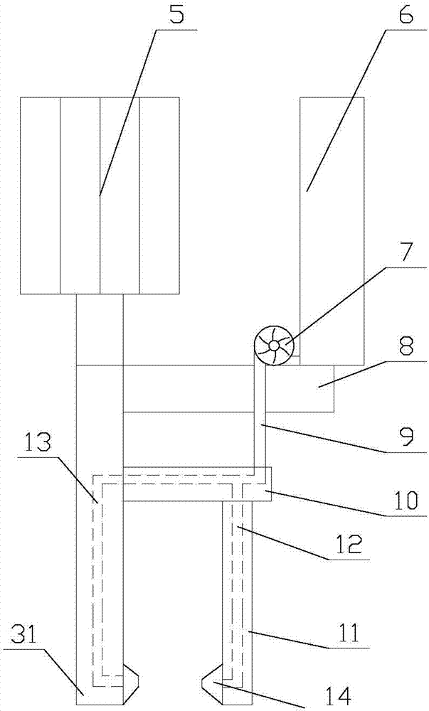 Internet of things based intelligent wash tank equipment capable of air-drying fermentation tank