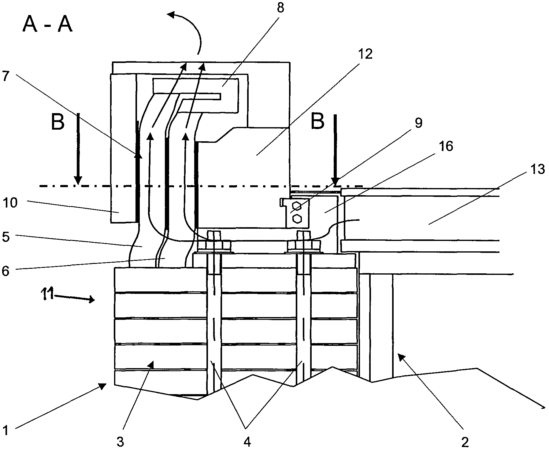 Winding overhang support of an electrical machine