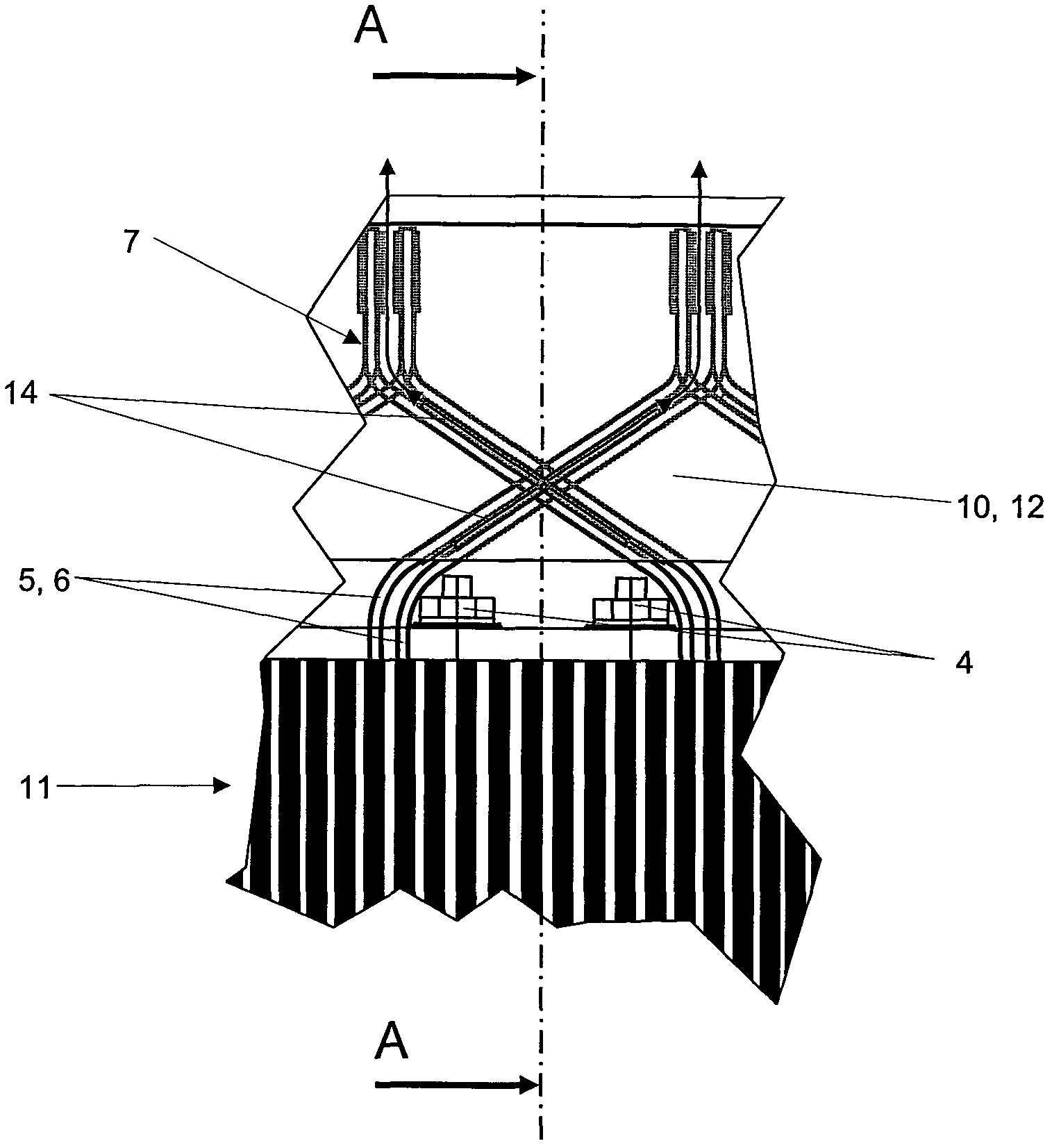 Winding overhang support of an electrical machine