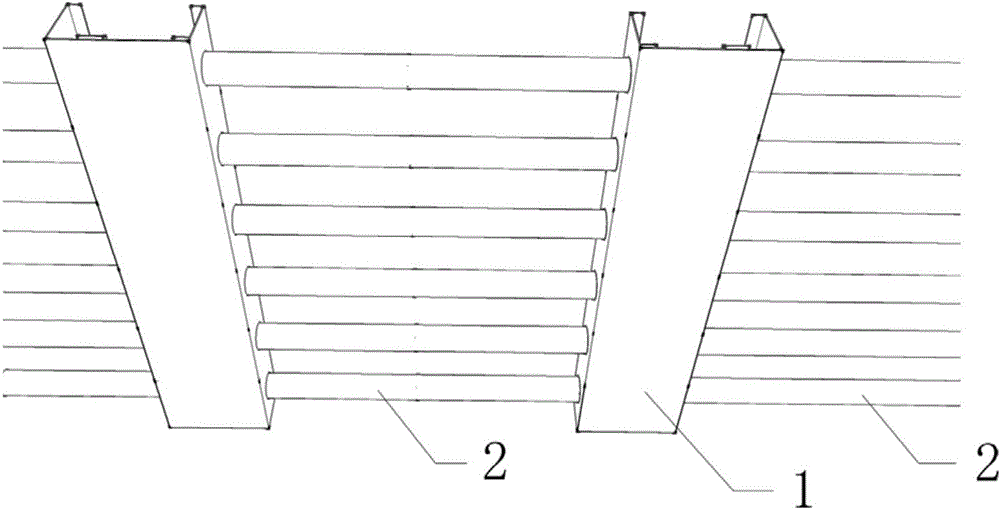 Linear profile ceiling mounting structure