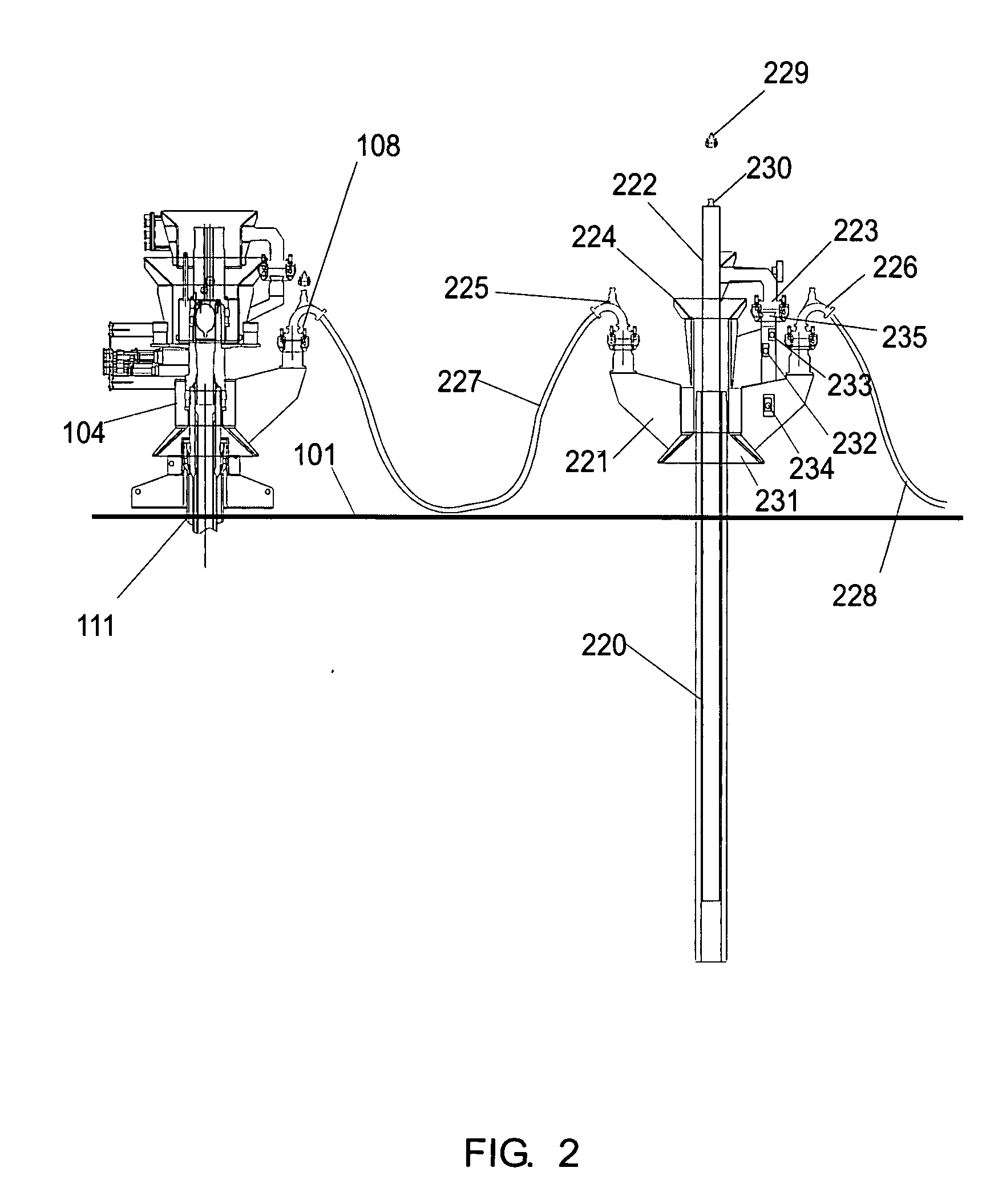 System for direct vertical connection between contiguous subsea equipment and method of installation of said connection