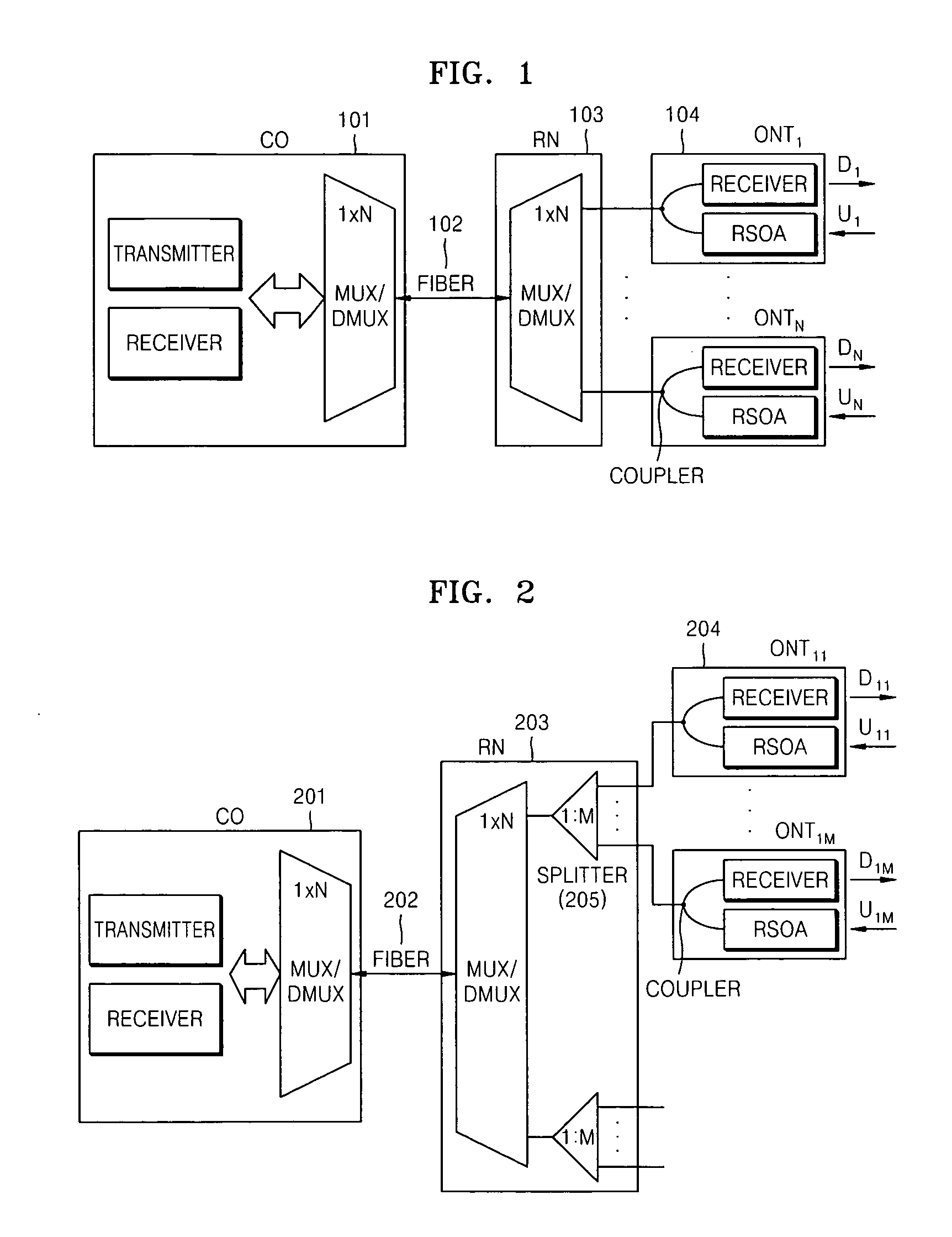 Feed-forward current injection circuits and semiconductor optical amplifier structures for downstream optical signal reuse method