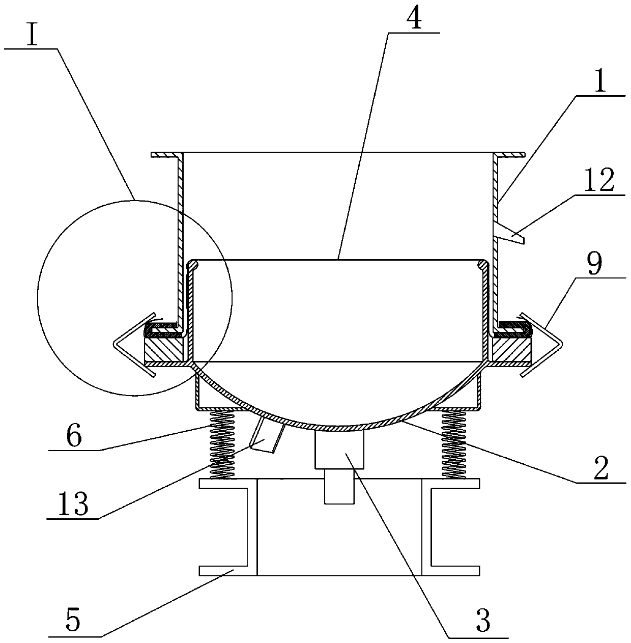 Vibration sieve and method for adopting thick glue to compress and tighten screen