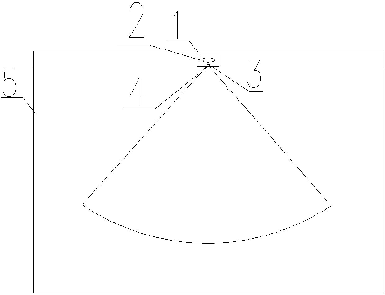 Glass anti-collision device based on microwave induction