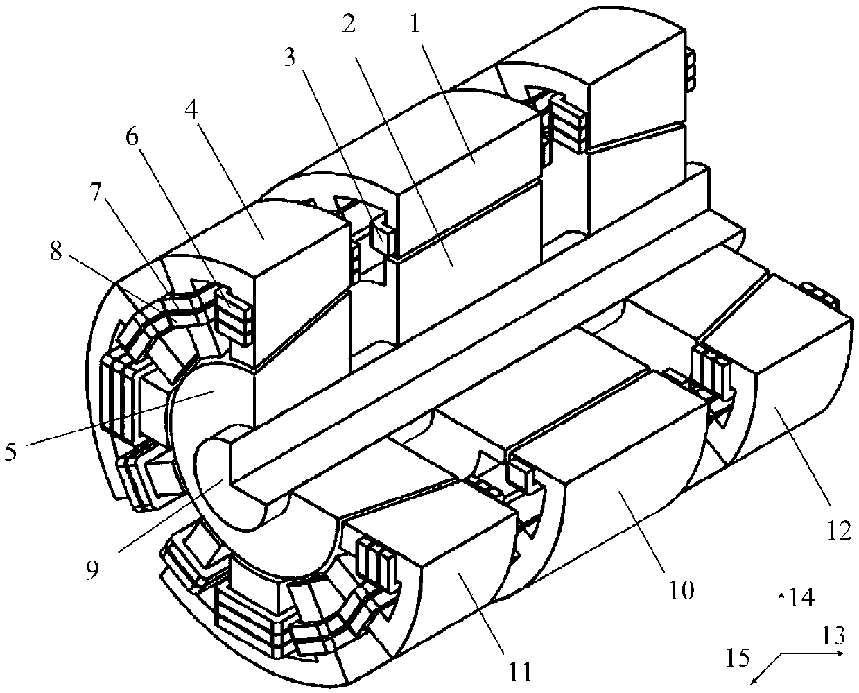 A conical magnetic levitation switched reluctance motor and its control method