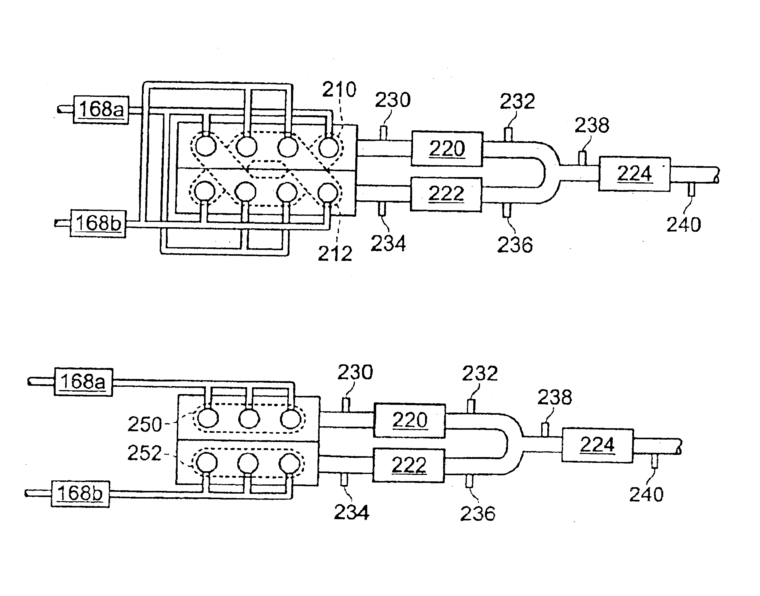 Engine system and dual fuel vapor purging system with cylinder deactivation