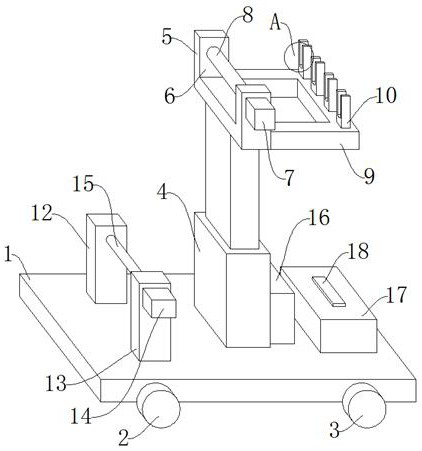 Cable erecting device for electromechanical engineering construction and use method thereof