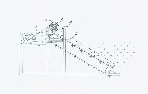 Grass pressing roller device for grass cutter