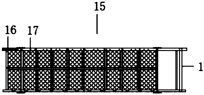 Hanging type foldable and detachable scaffolding