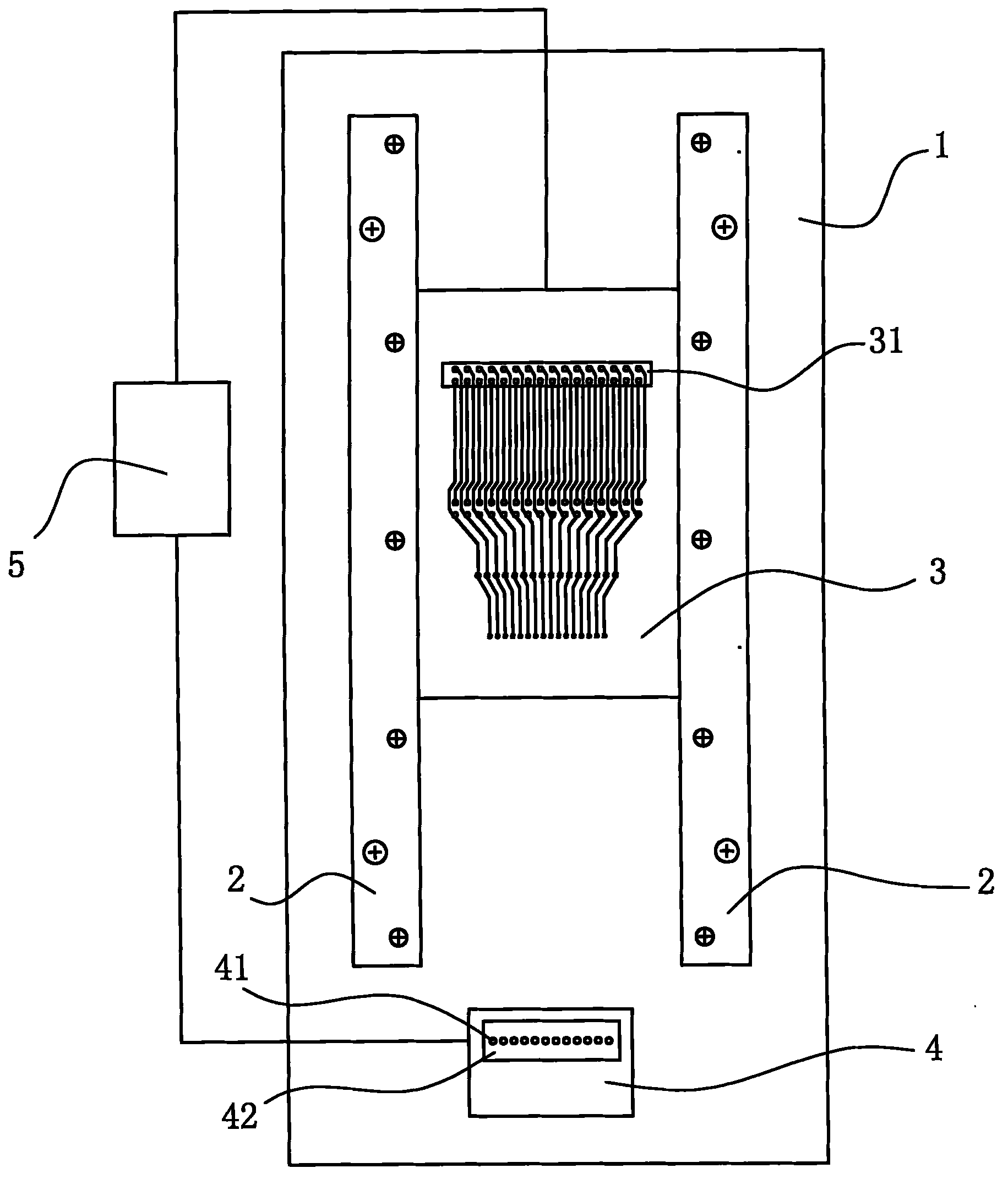 Method for electrical detection on wire harnesses of different sizes and universal test fixture