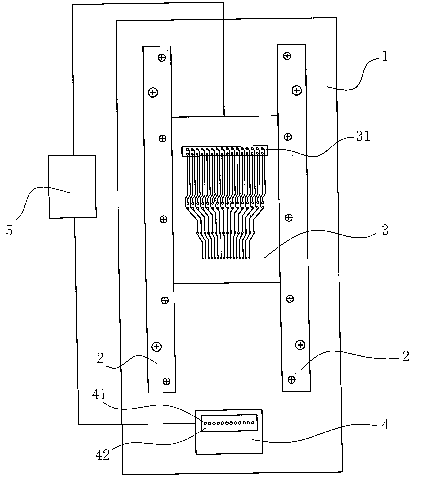 Method for electrical detection on wire harnesses of different sizes and universal test fixture