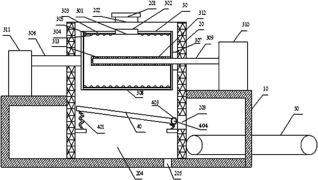 A steel ball production, processing and grinding device