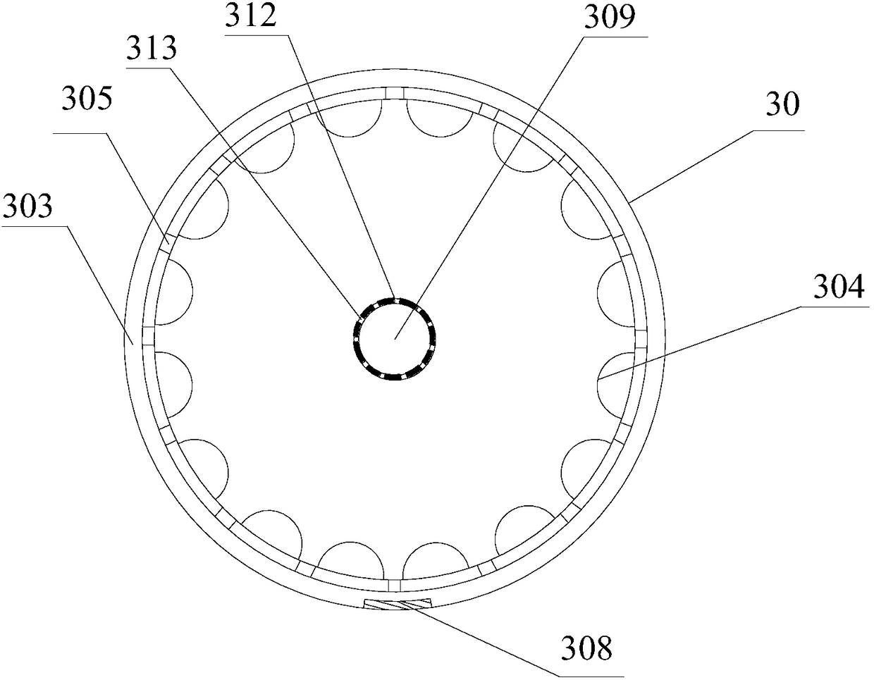 A steel ball production, processing and grinding device