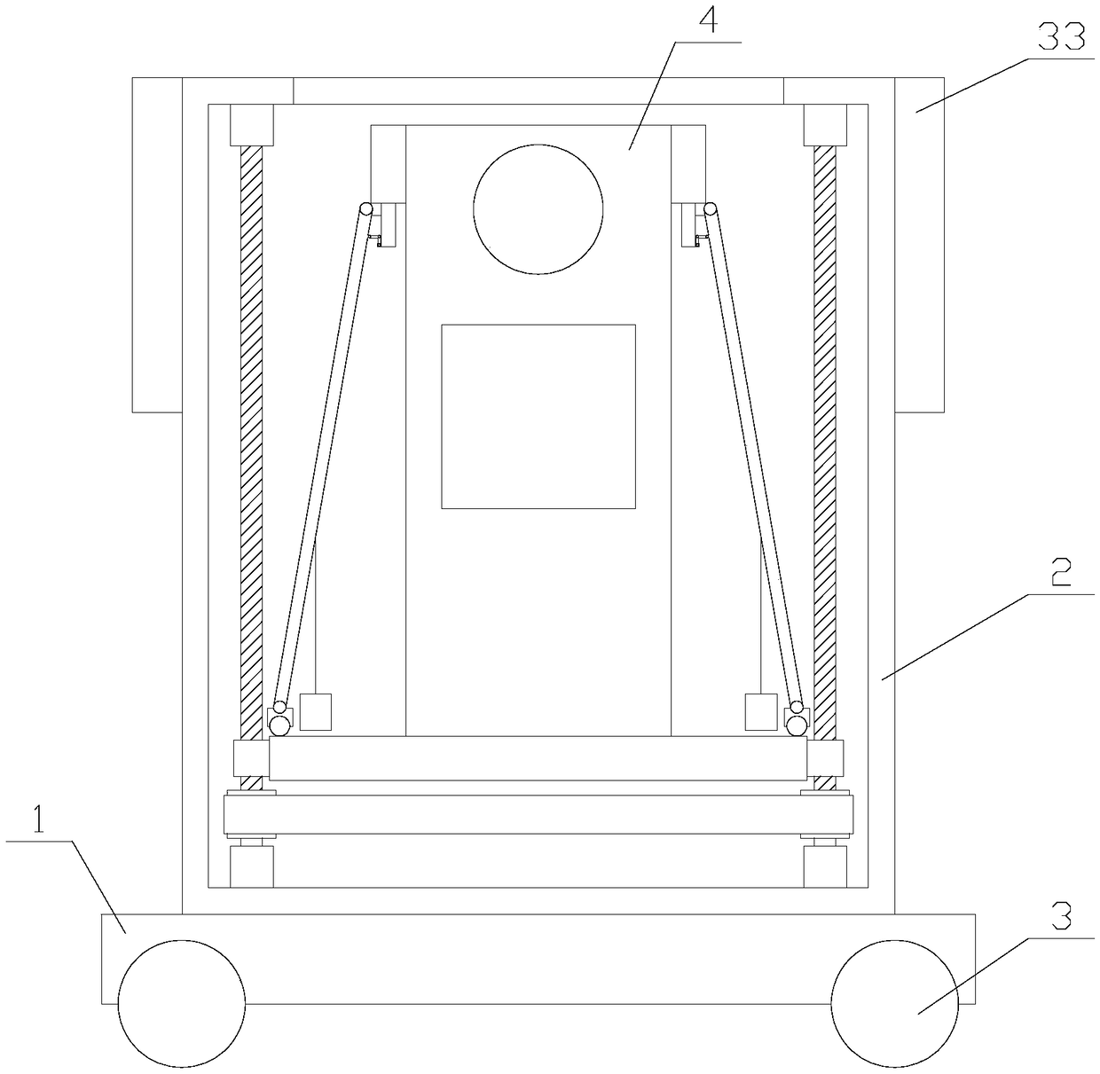 Automatic patrol security and protection robot with good protection effect