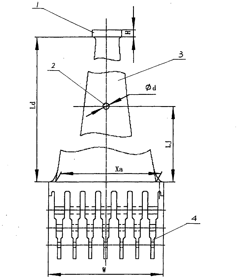 Last stage movable vane of air cooling steam turbine