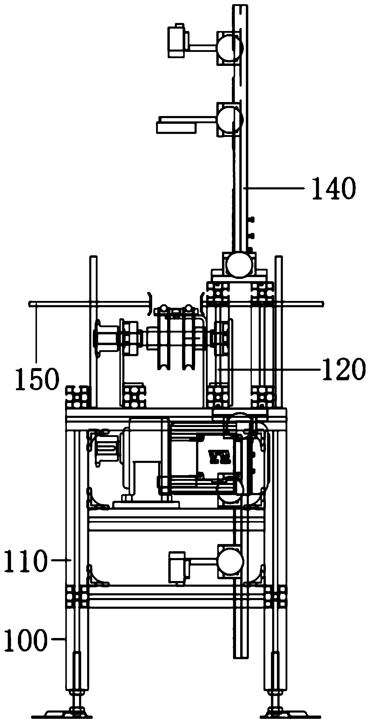 Automatic code scanning ex-warehouse and in-warehouse device for storing sample cards