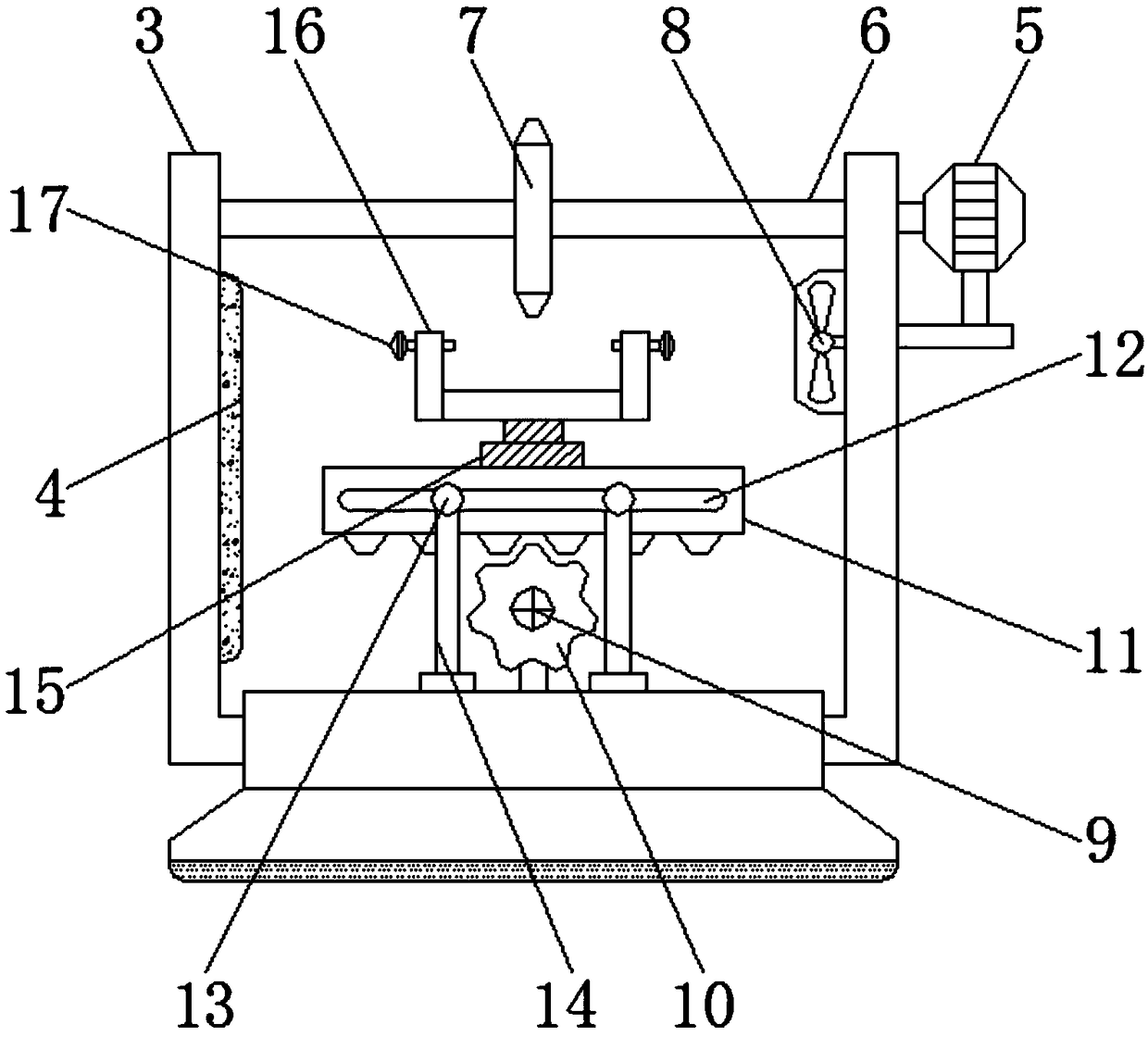 Cutting device for processing magnetic materials