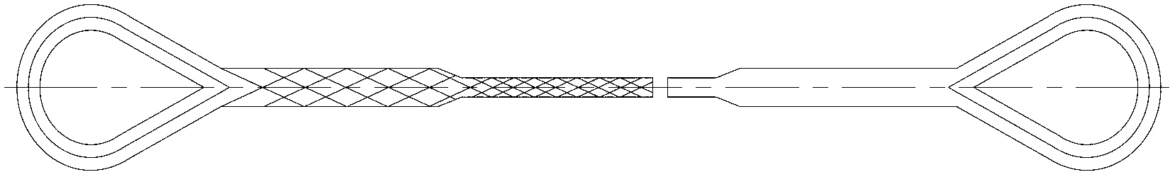 Method for casting and solidifying end portion of fiber rope