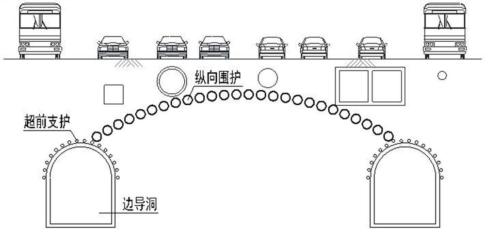 A construction method of underground excavation for long-span and column-free underground stations