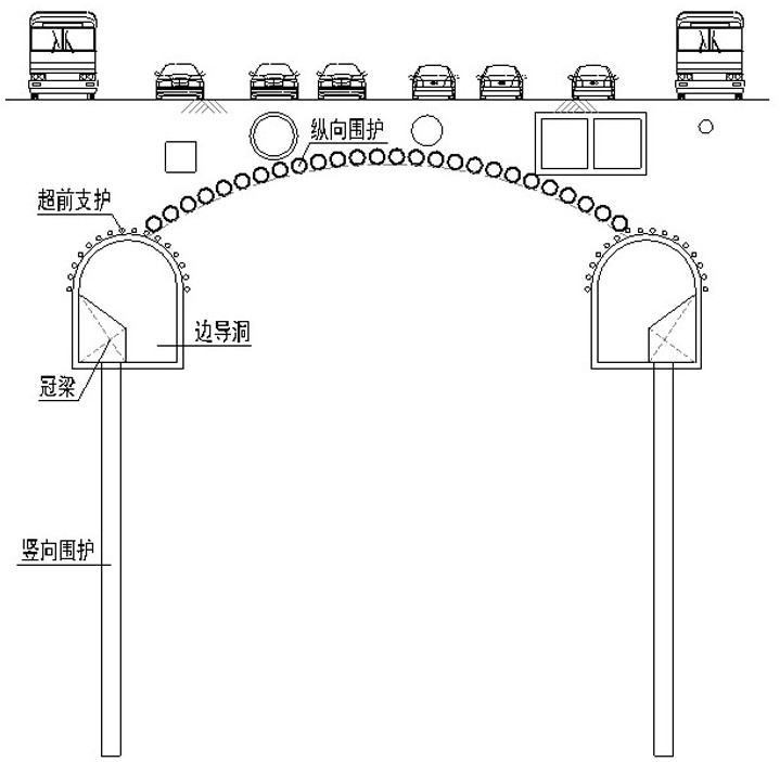 A construction method of underground excavation for long-span and column-free underground stations
