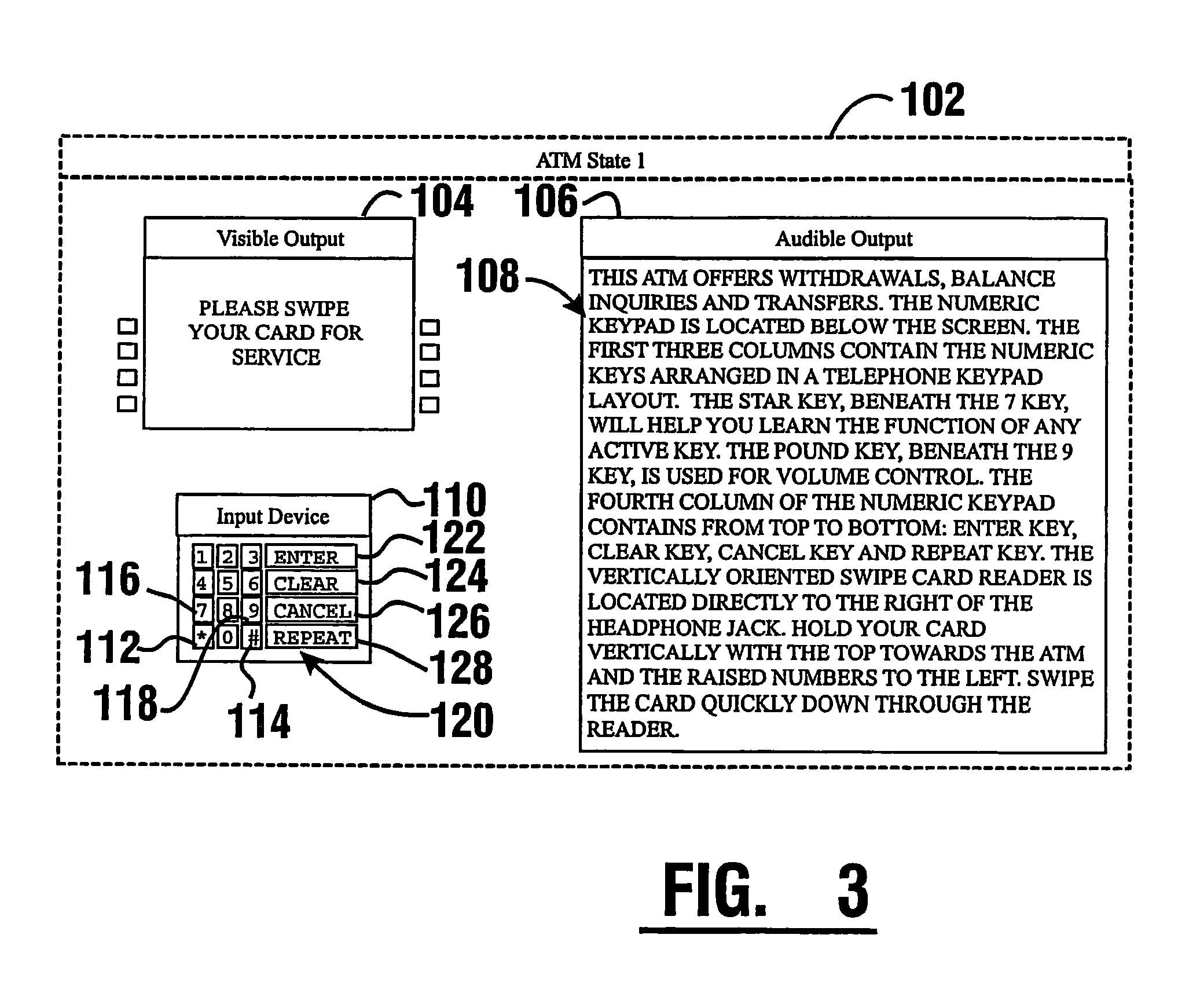 Cash dispensing automated banking machine user interface system and method