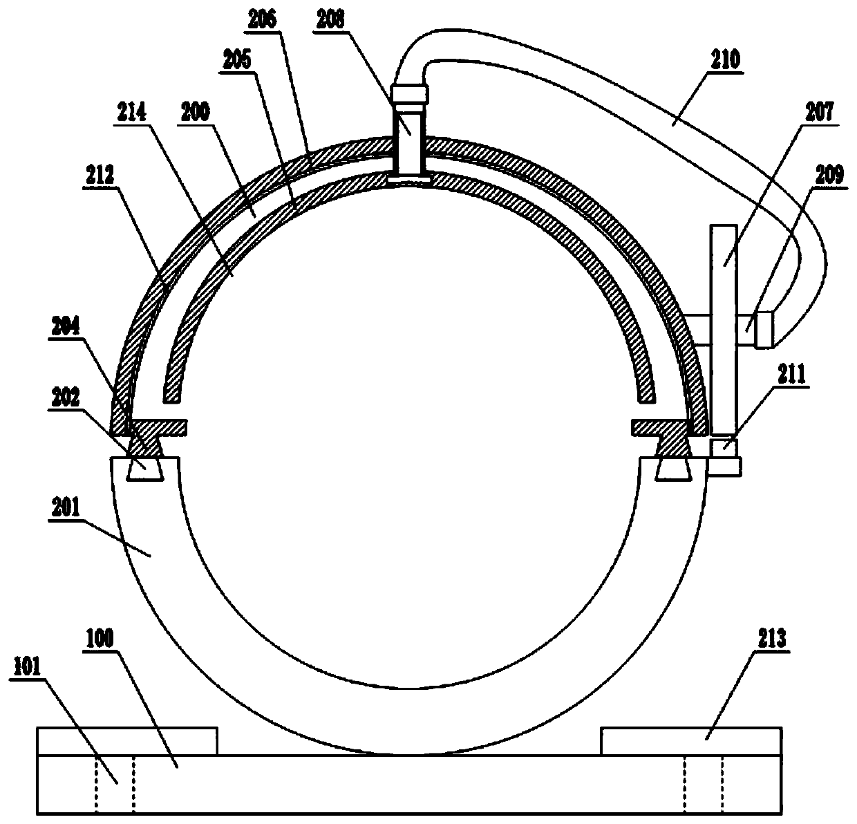 High voltage cable support protection device