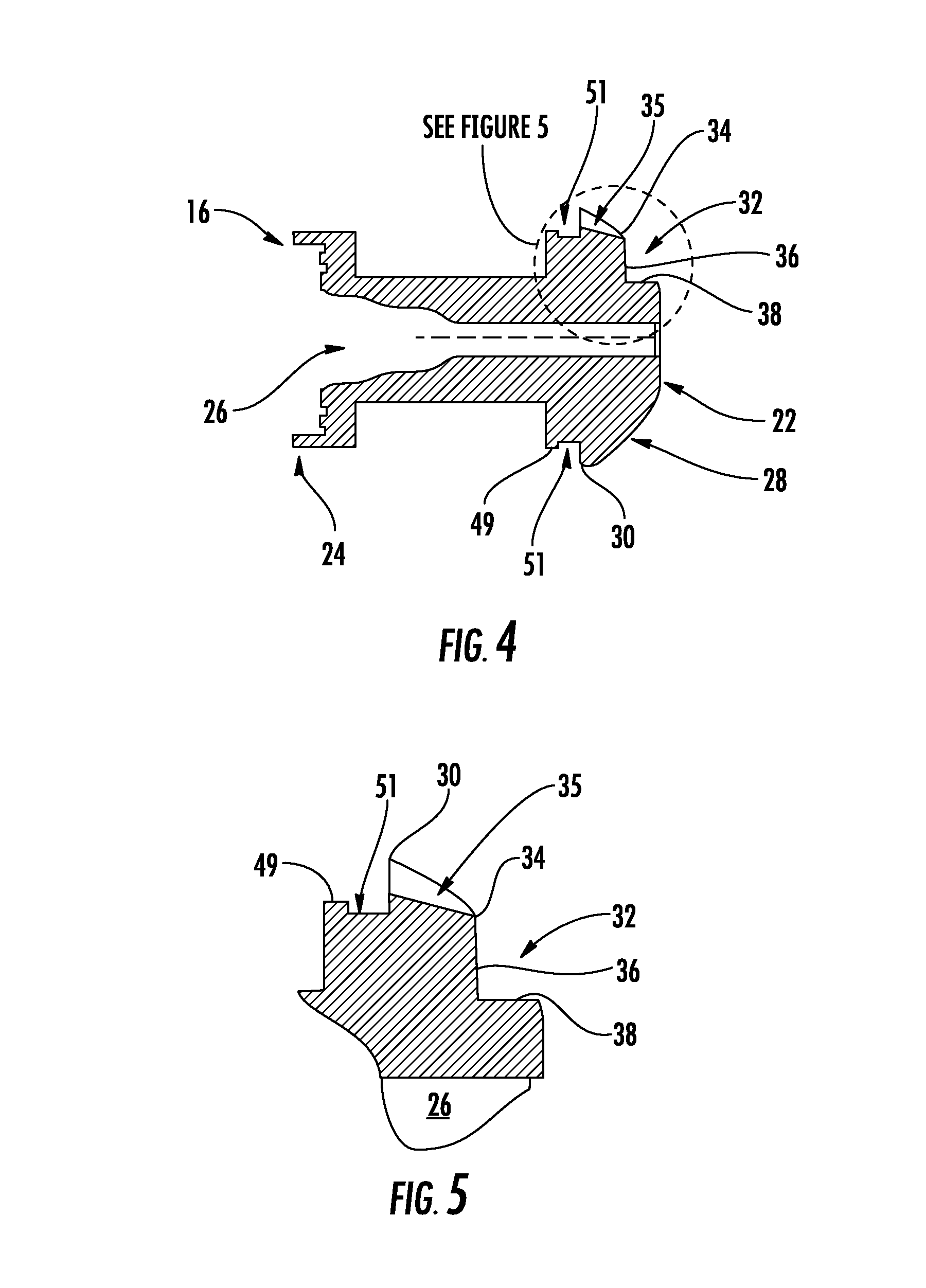 Thermally actuated power element with integral valve member