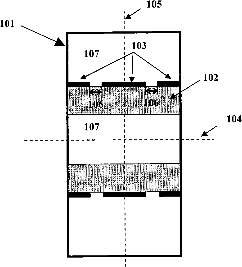 Manufacturing method of 2*2 single-side double-fin linear array based on square wave guide
