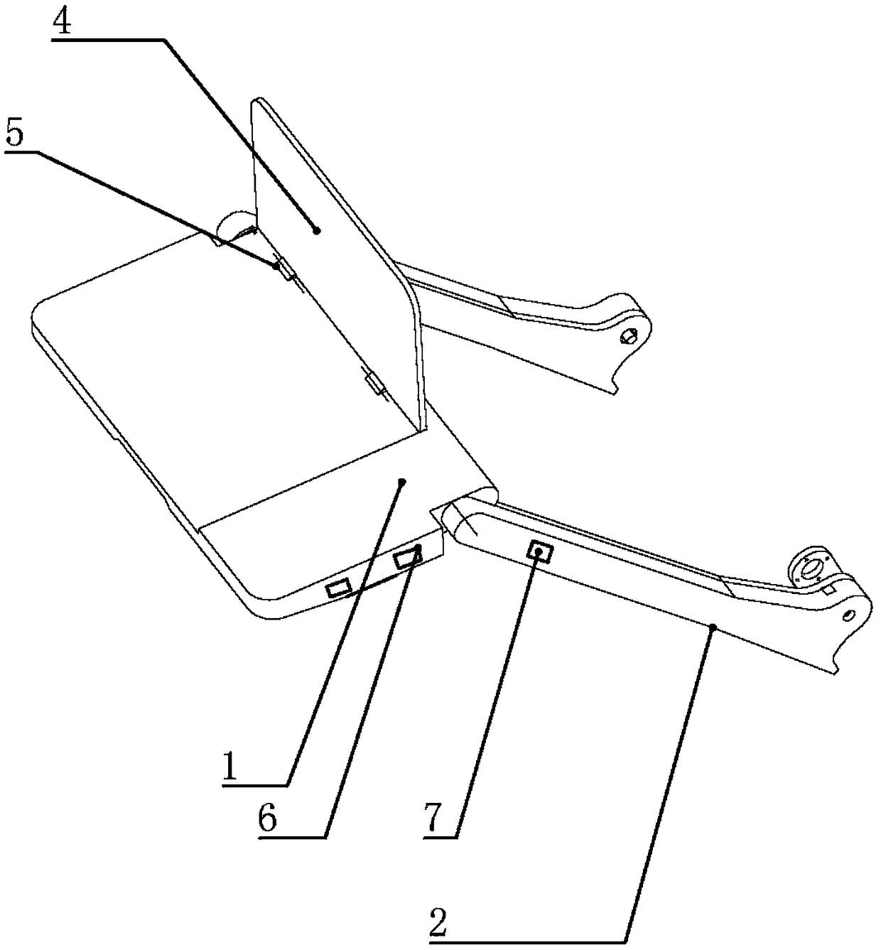 Multi-functional dining table board for passenger compartment seats of rail transit