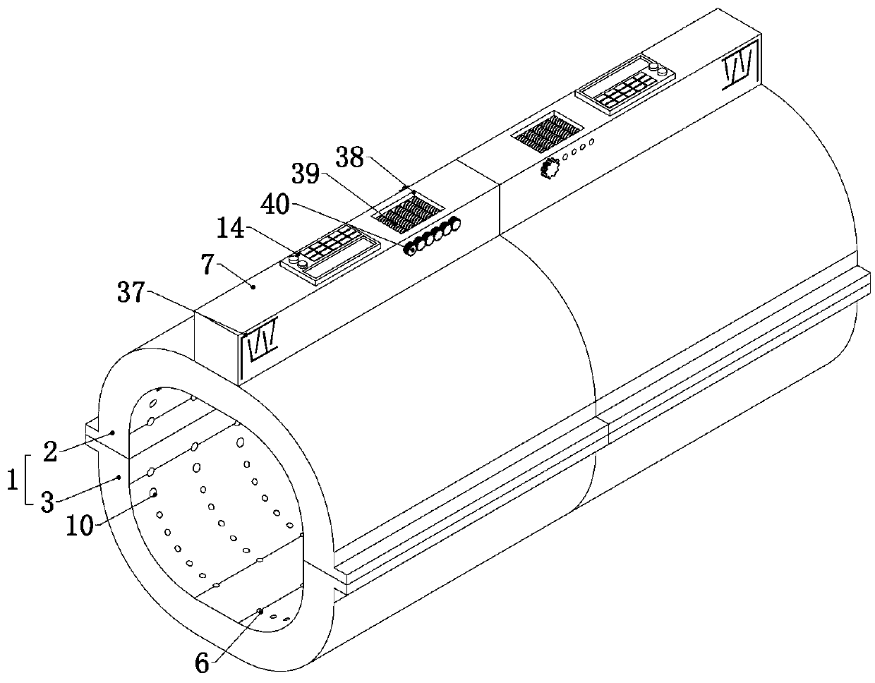 Equipment for periodically treating knee joint pain of old people