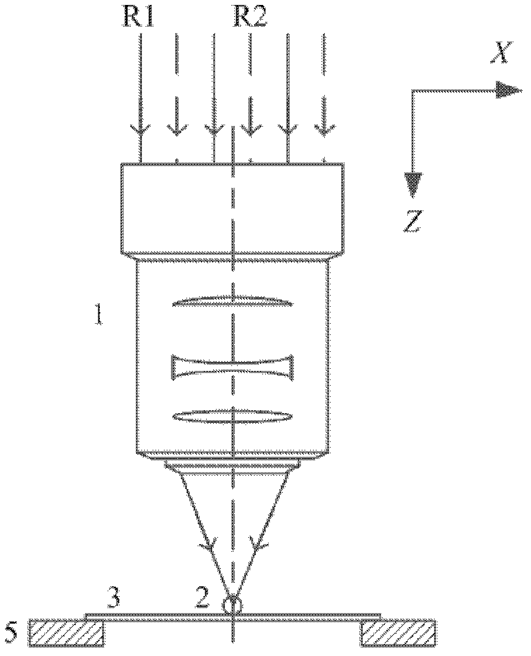Method and device for analyzing fluorescent correlation spectroscopy based on medium microsphere