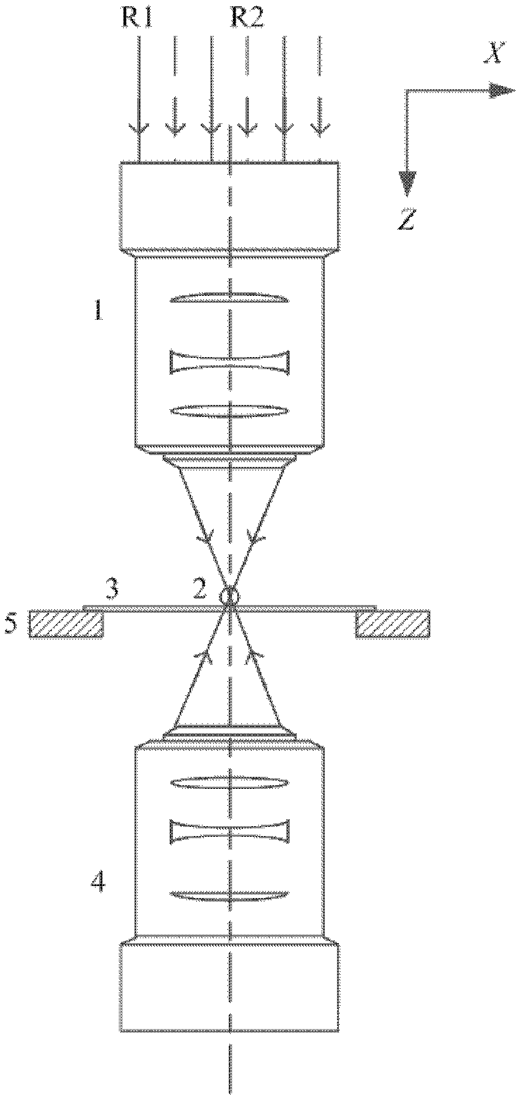 Method and device for analyzing fluorescent correlation spectroscopy based on medium microsphere
